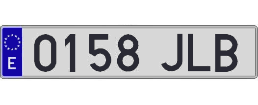 0158JLB matricula larga