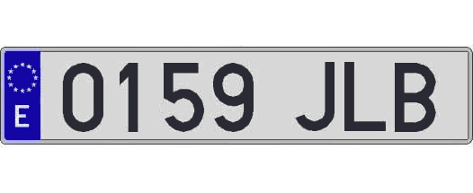 0159JLB matricula larga