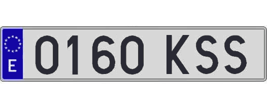 0160KSS matricula larga