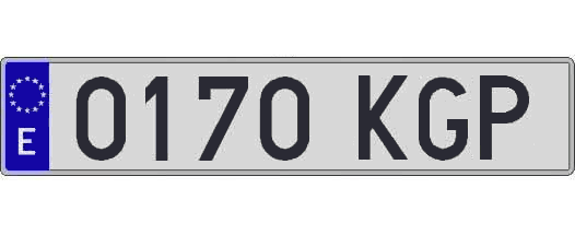 0170KGP matricula larga