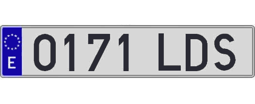 0171LDS matricula larga