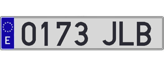 0173JLB matricula larga