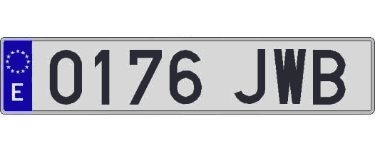 0176JWB matricula larga