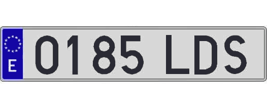 0185LDS matricula larga