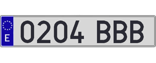 0204BBB matricula larga