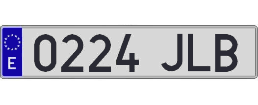 0224JLB matricula larga