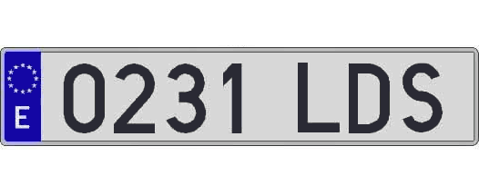 0231LDS matricula larga