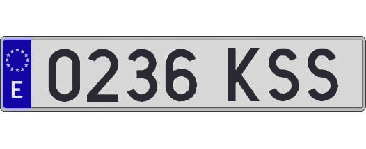 0236KSS matricula larga