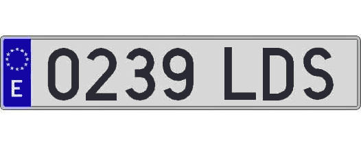 0239LDS matricula larga