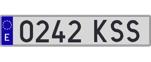 0242KSS matricula larga