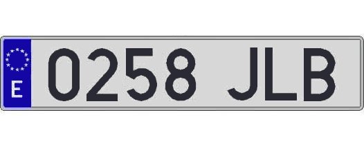 0258JLB matricula larga