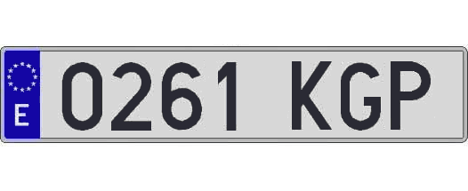 0261KGP matricula larga