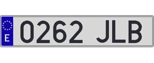 0262JLB matricula larga