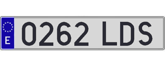 0262LDS matricula larga