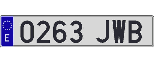 0263JWB matricula larga