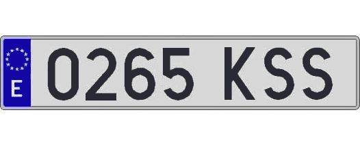 0265KSS matricula larga