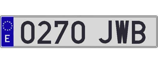 0270JWB matricula larga