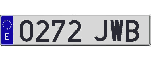 0272JWB matricula larga