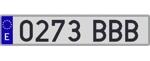 0273BBB matricula larga