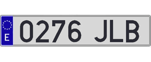 0276JLB matricula larga