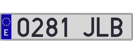 0281JLB matricula larga