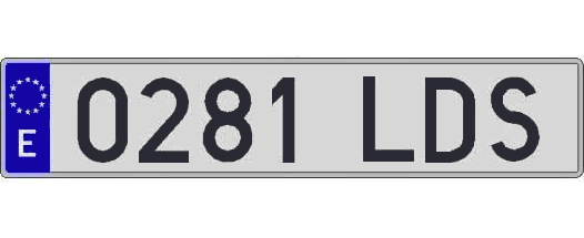 0281LDS matricula larga
