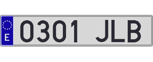 0301JLB matricula larga