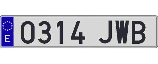 0314JWB matricula larga