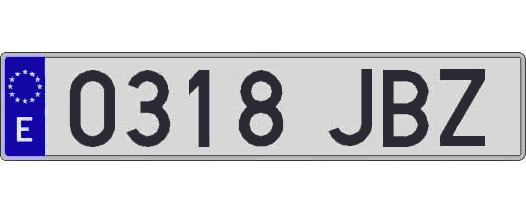 0318JBZ matricula larga