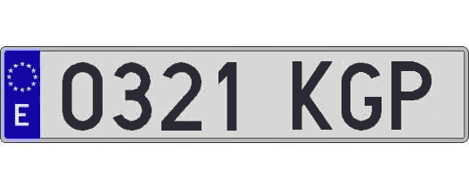 0321KGP matricula larga