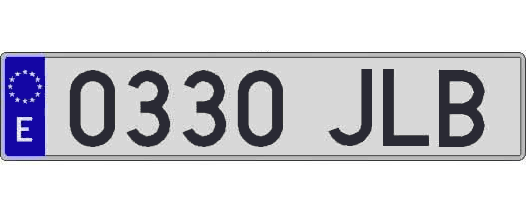 0330JLB matricula larga
