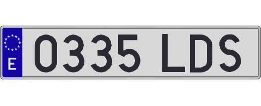 0335LDS matricula larga