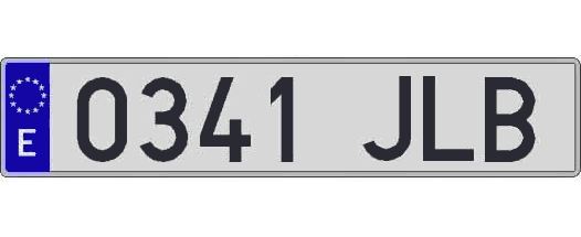 0341JLB matricula larga