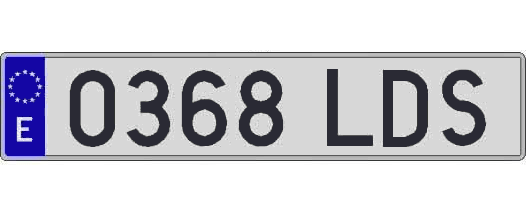0368LDS matricula larga