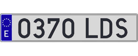 0370LDS matricula larga