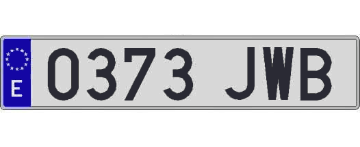 0373JWB matricula larga
