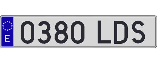 0380LDS matricula larga