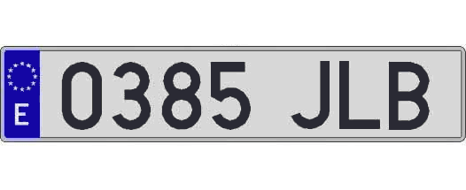 0385JLB matricula larga