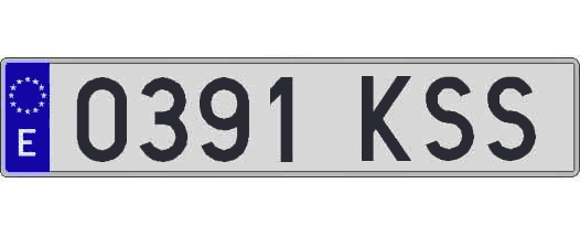 0391KSS matricula larga