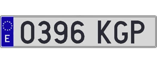 0396KGP matricula larga