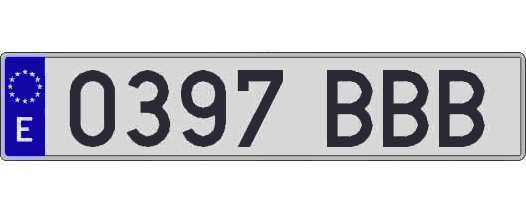 0397BBB matricula larga