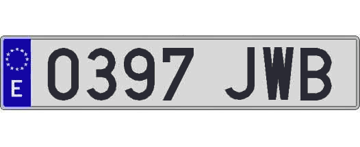 0397JWB matricula larga