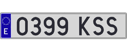 0399KSS matricula larga