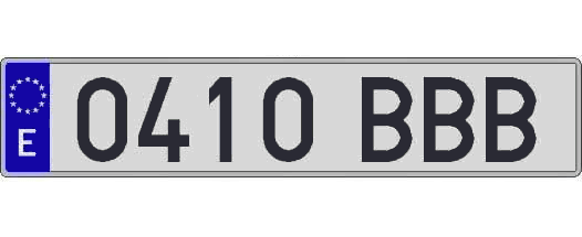 0410BBB matricula larga