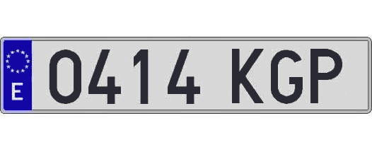 0414KGP matricula larga