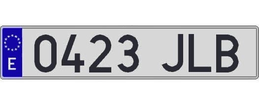 0423JLB matricula larga