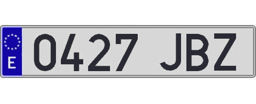 0427JBZ matricula larga