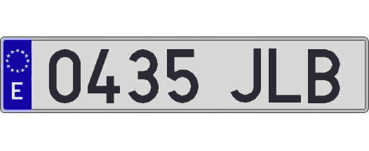 0435JLB matricula larga