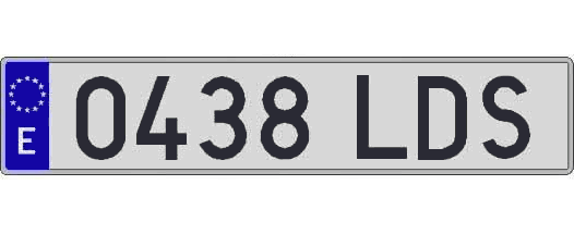 0438LDS matricula larga