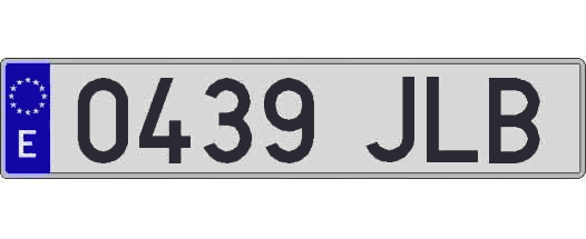 0439JLB matricula larga